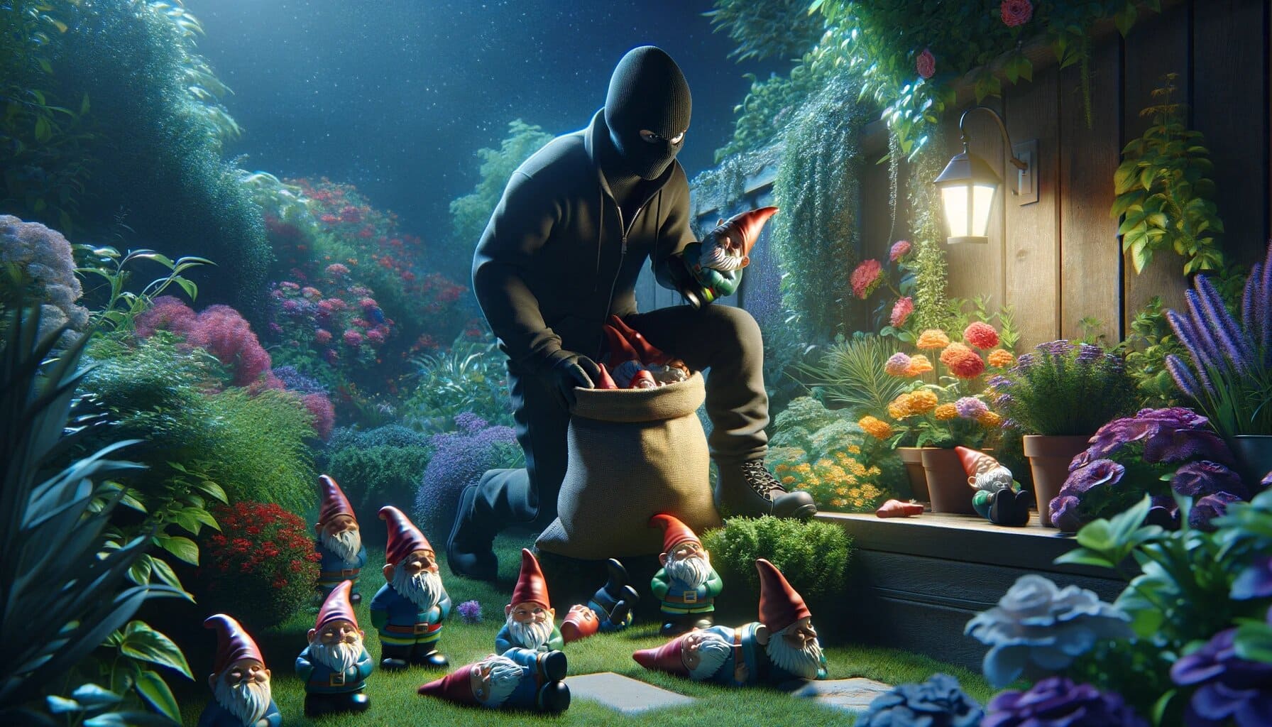 170 GARTENZWERGE ÜBER NACHT GESTOHLEN