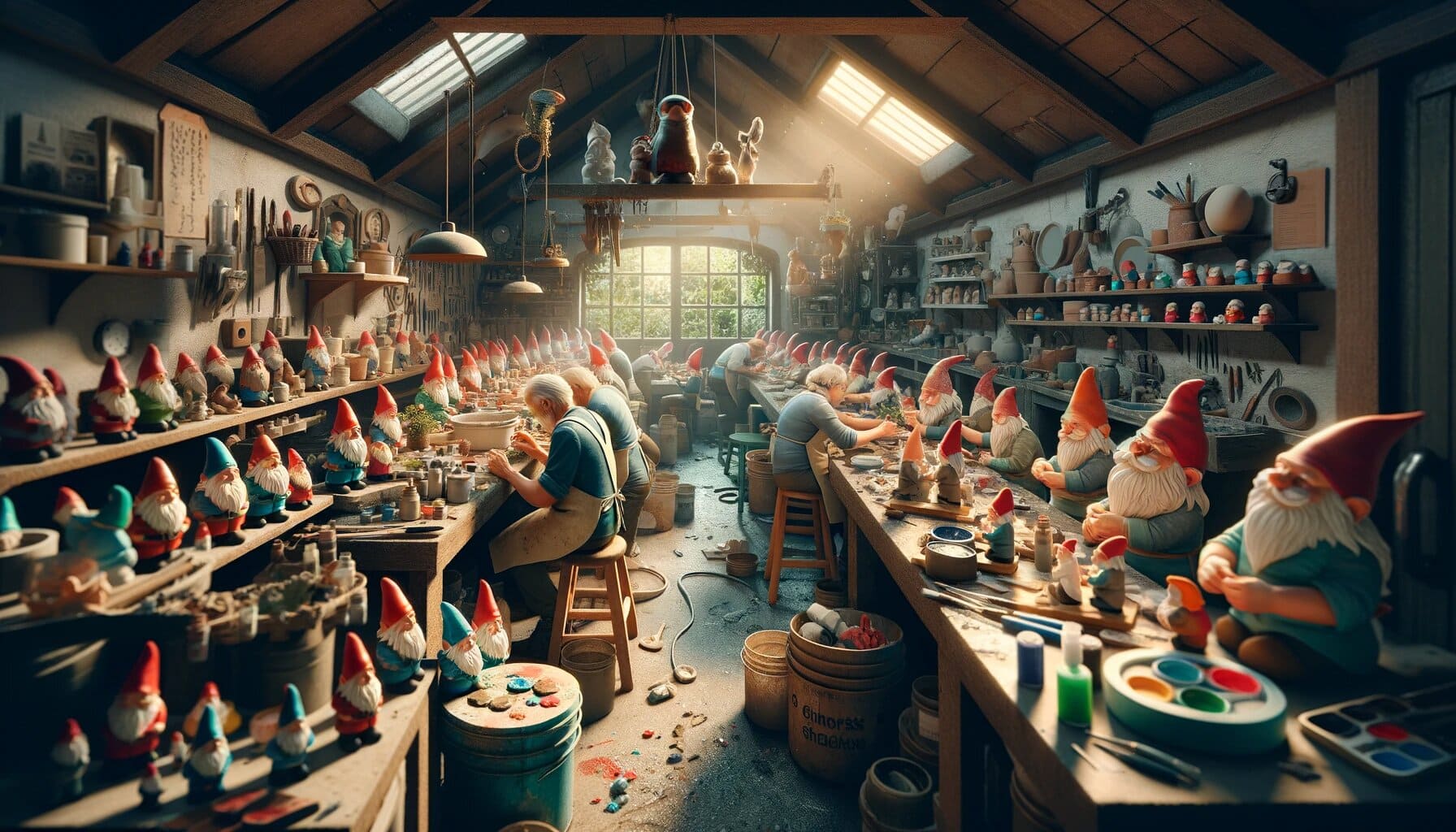 Wie stellt man einen Gartenzwerg her?