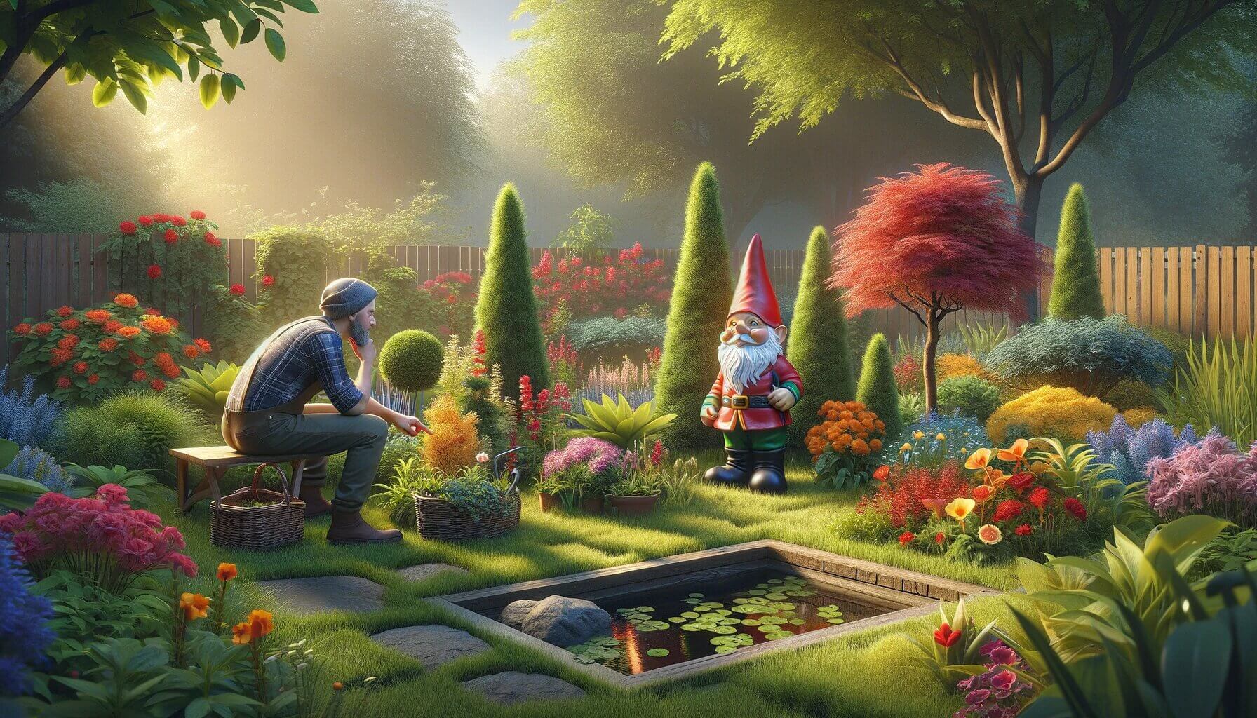 Wie wählt man den richtigen Standort für einen Gartenzwerg ?