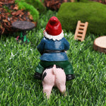 Gartenzwerg Auf Schwein - Vignette | GZLustig