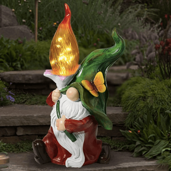 SV Werder Bremen Gartenzwerg-Laterne – Aus Polyresin, Handbemalt, Ca. 15x10x28 Cm