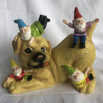 Gartenzwerg auf Hund - Vignette | GZLustig