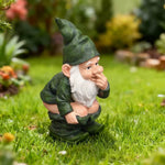 Gartenzwerg beim Kacken - Vignette | GZLustig