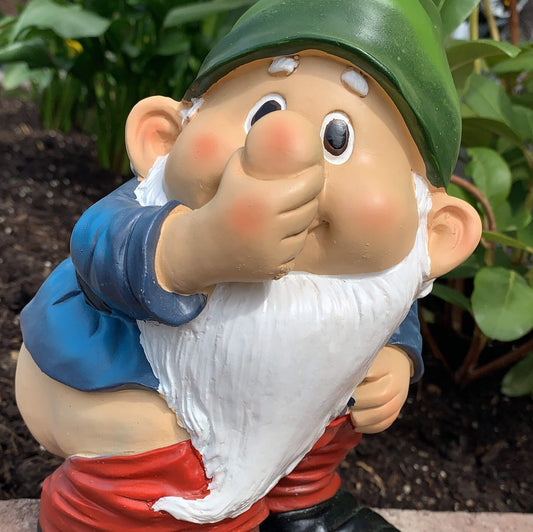 Kackender Gartenzwerg