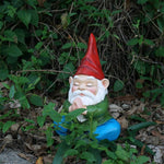 Gartenzwerg im Buddha Stil - Vignette | GZLustig