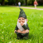 Gartenzwerg beim Kacken - Vignette | GZLustig