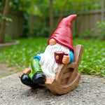 Gartenzwerg im Schaukelstuhl - Vignette | GZLustig