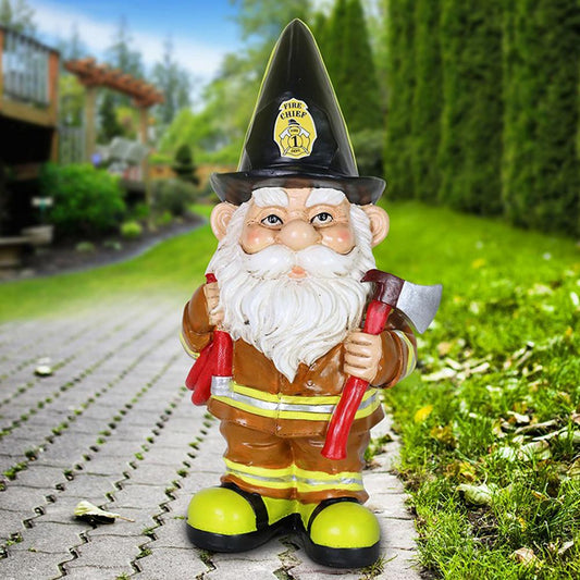 Gartenzwerg Feuerwehrmann