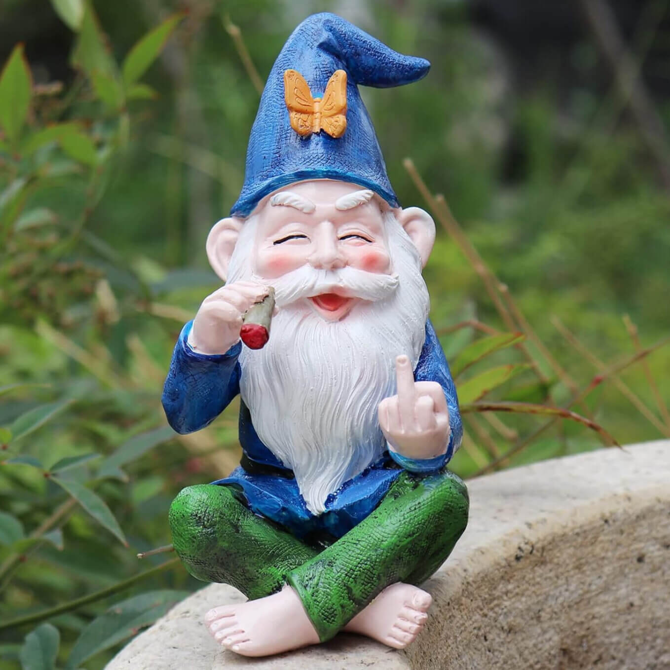 Mittelfinger Gartenzwerg