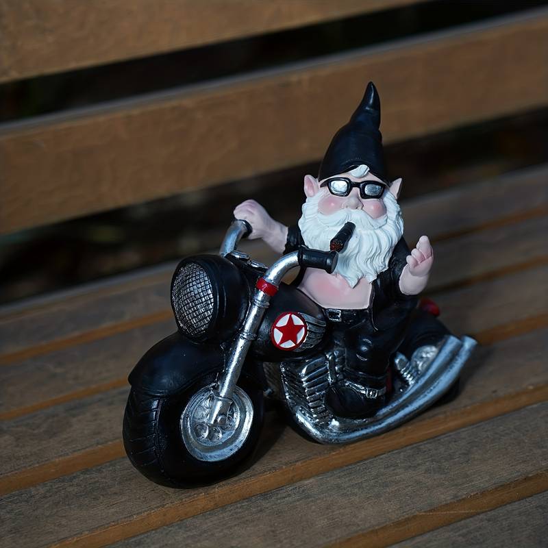 Gartenzwerg Biker