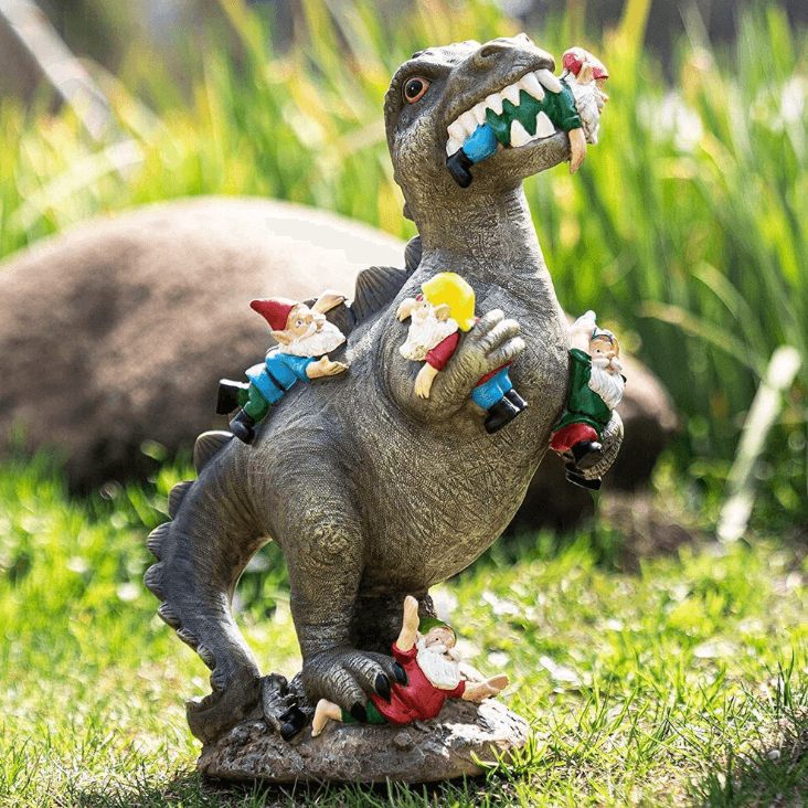 Gartenzwerg Dinosaurier