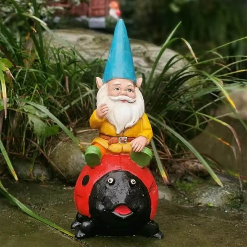Gartenzwerg Marienkäfer
