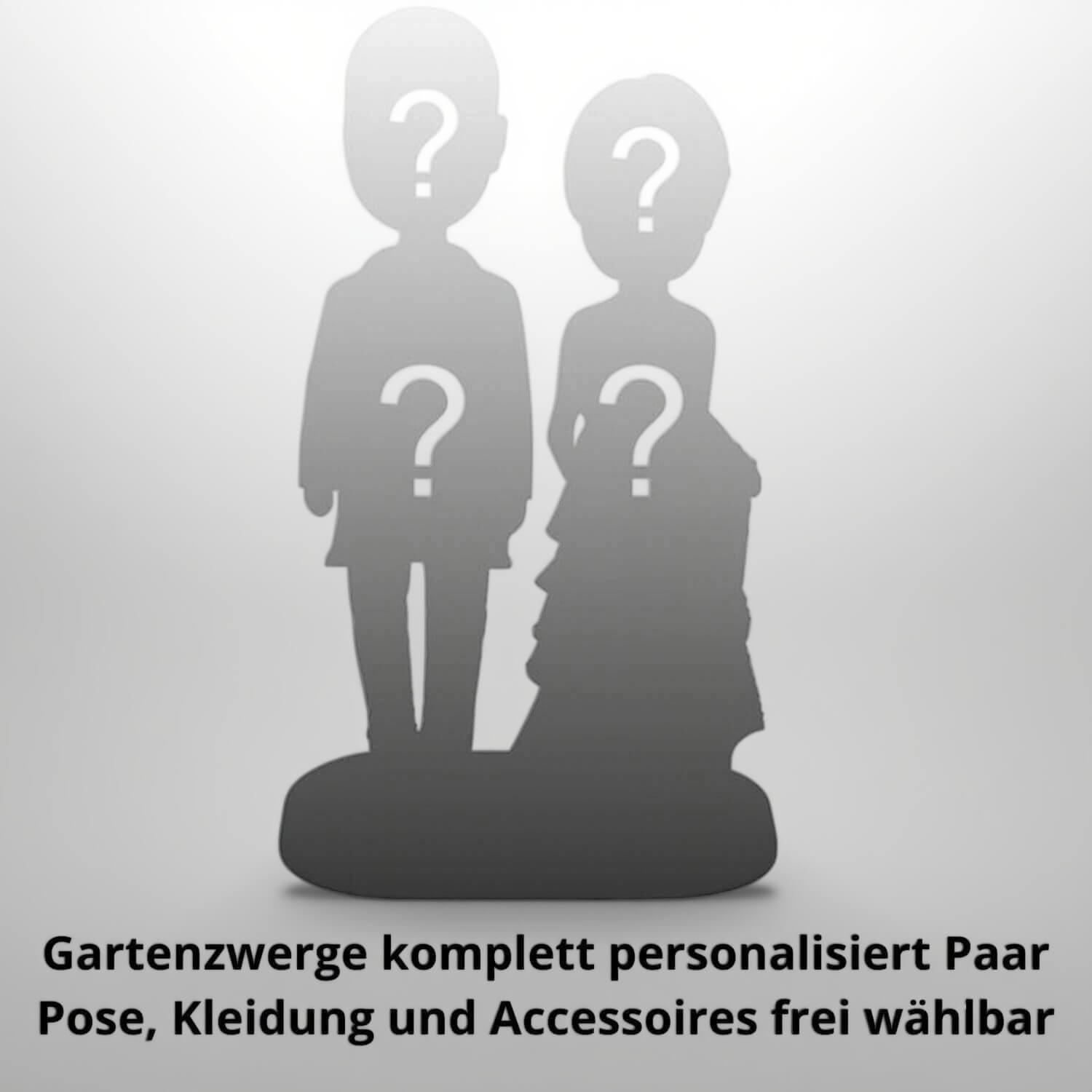 Gartenzwerge komplett personalisiert Paar