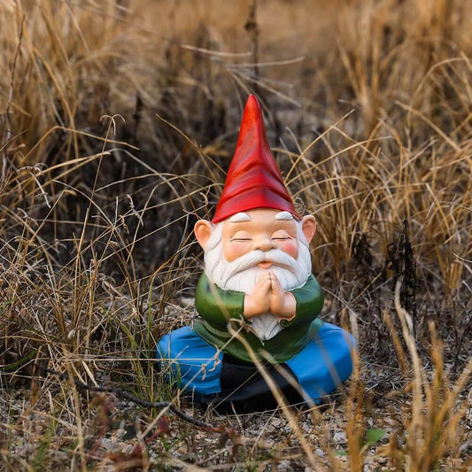 Gartenzwerg im Buddha Stil