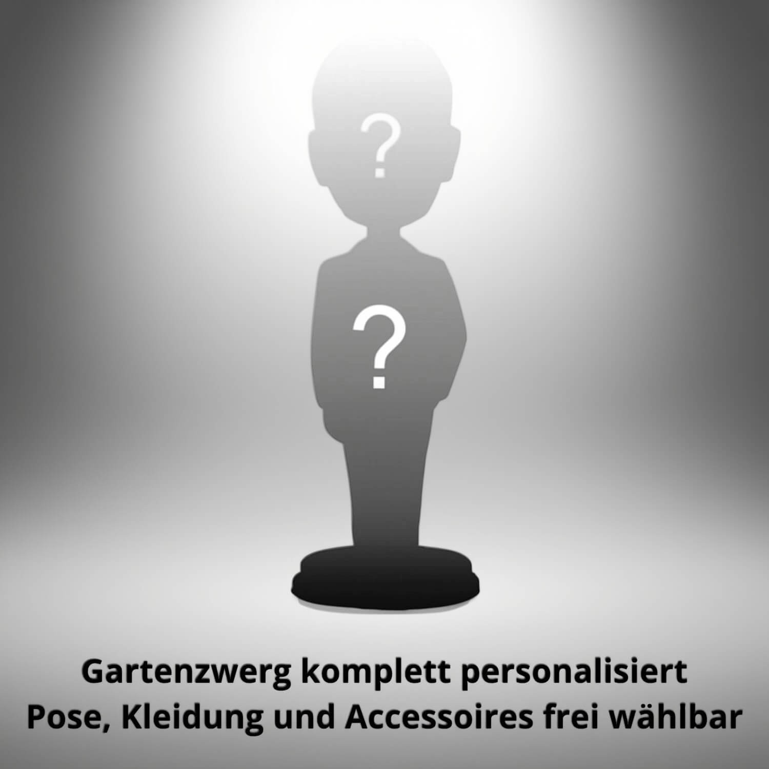 Gartenzwerg komplett personalisiert