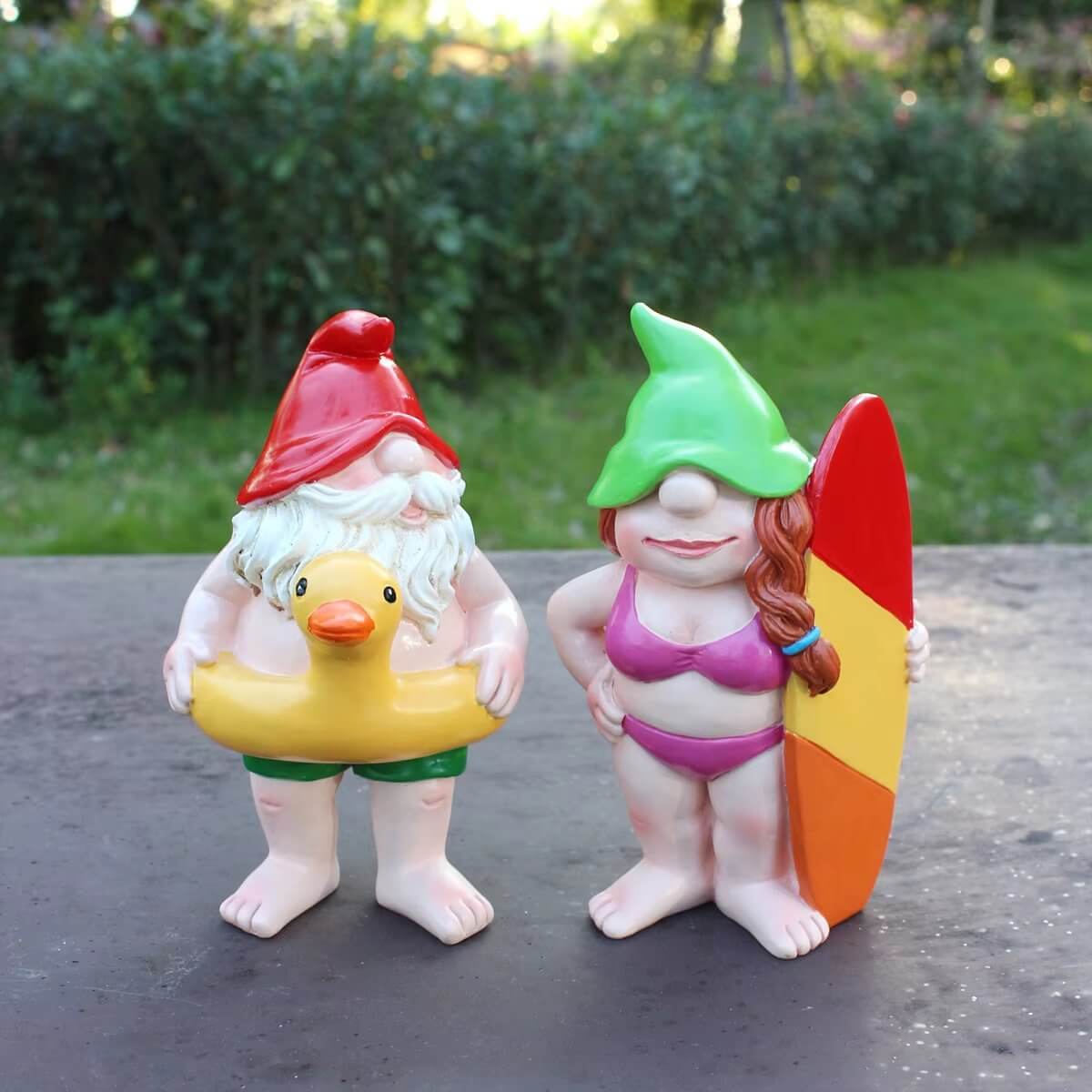 Lustiges Gartenzwerg Paar