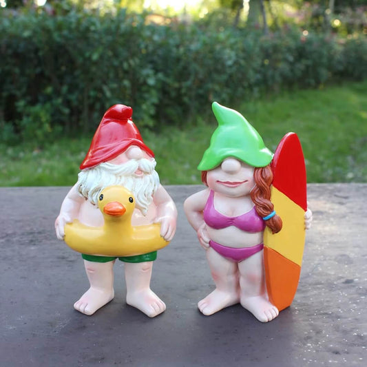 Lustiges Gartenzwerg Paar