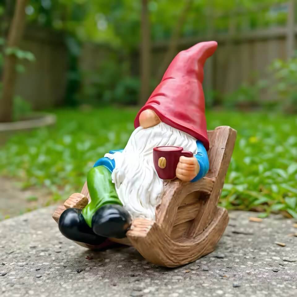 sitzende Gartenzwerg